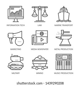 Icono de vector de línea cuadrada relacionado con la industria para aplicaciones y desarrollo de sitios web. El conjunto de iconos es pixelperfect con una cuadrícula de 64x64. Elaborado con precisión y ojo por calidad.