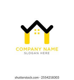 industry, residential, abstract, estate, geometric, branding, minimalist, monogram, initial, property, logotype, construction, corporate, architecture, building, icon symbol, home Logo Design