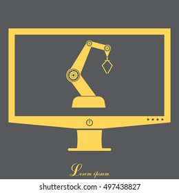 industry robot icon