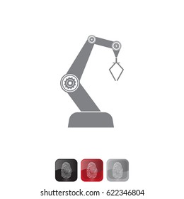 industry robot icon. vector illustration