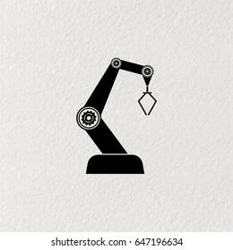 industry robot icon. vector illustration