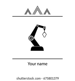industry robot icon. vector illustration