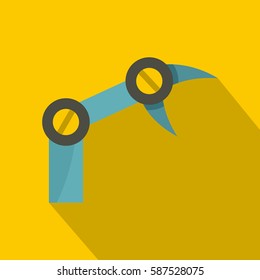 Industry robot l icon. Flat illustration of industry robot vector icon for web