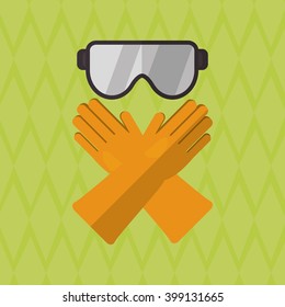 Industry security supplies  design, vector illustration