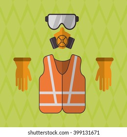 Industry security supplies  design, vector illustration