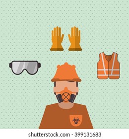 Industry security supplies  design, vector illustration