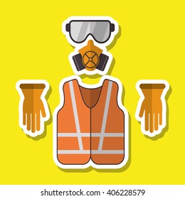 Industry security supplies  design, vector illustration