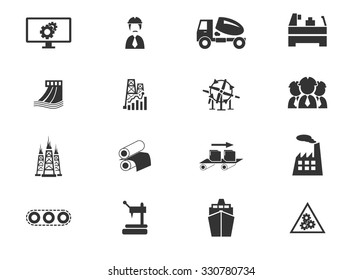 industry set symbol for web icons