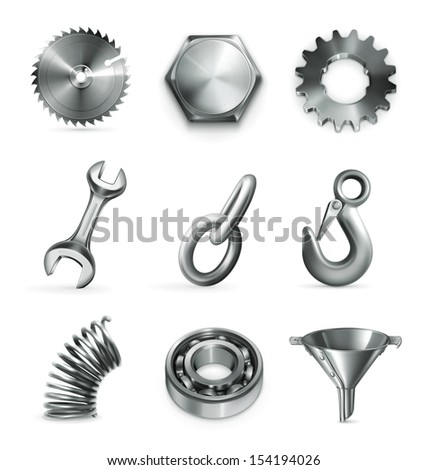 Industry, set of vector icons