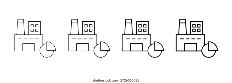 Industria Compartir Iconos Vector Set En Diferentes Estilos De Línea De Trazo