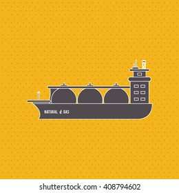 Industry ship design , vector illustration