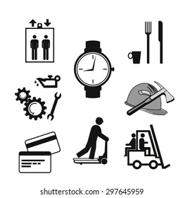 Industry sign icons