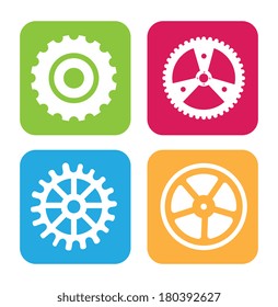 industry square design over white  background vector illustration 