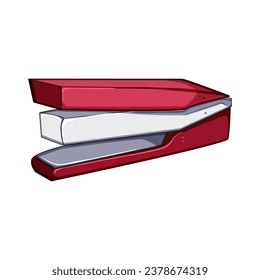 industry stapler cartoon. vehicle transportation, industrial work, storage equipment industry stapler sign. isolated symbol vector illustration