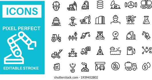 Industry technology icons vector design 