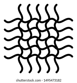 Industry textile icon. Outline industry textile vector icon for web design isolated on white background
