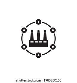 industry and tools icon vector,industry 4.0 icon