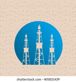 Industry tower design , vector illustration