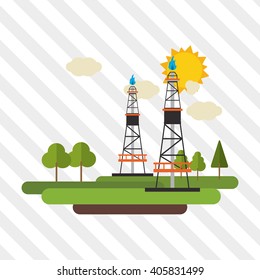 Industry tower design , vector illustration