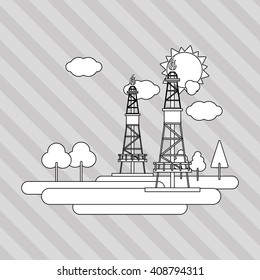 Industry tower design , vector illustration