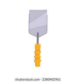 industry trowel cartoon. repair spatula, plaster cement, house mason industry trowel sign. isolated symbol vector illustration