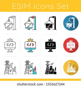 Smart Grid Web Icon Sustainable Energy Stock Vector (Royalty Free ...