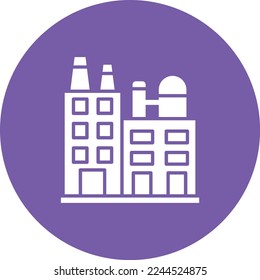 Icono del vector de la industria. Se puede usar para imprimir, móviles y aplicaciones web.