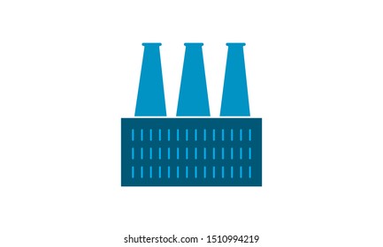 
Industry vector icon flat style graphical symbol