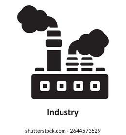Icono de Vector de la industria que puede modificar o editar fácilmente

