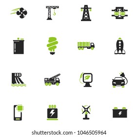 Industry vector icons for user interface design