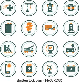 Industry vector icons for user interface design