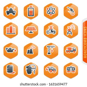 Industry vector icons for user interface design