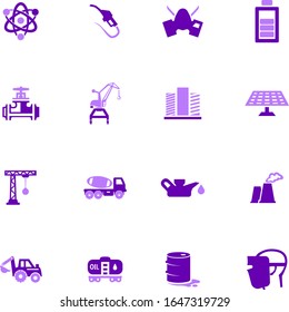 Iconos vectoriales de la industria para el diseño de interfaces de usuario