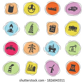 industry vector icons for user interface design