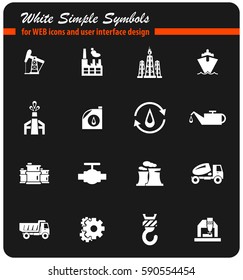 industry vector icons for user interface design