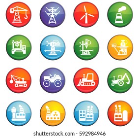 industry vector icons for user interface design