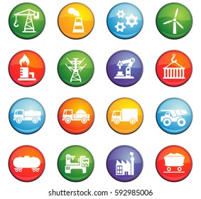 industry vector icons for user interface design