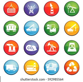 industry vector icons for user interface design