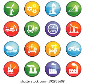 industry vector icons for user interface design