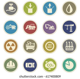 industry vector icons for user interface design