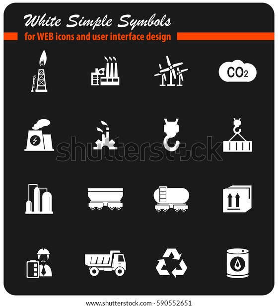 industry vector\
icons for user interface\
design