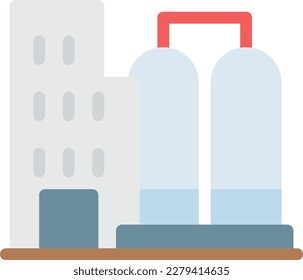 industry Vector illustration on a transparent background. Premium quality symmbols. Line Color vector icons for concept and graphic design. 

