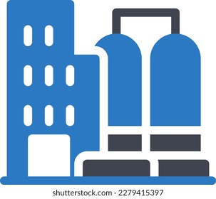 industry Vector illustration on a transparent background. Premium quality symmbols. Glyphs vector icons for concept and graphic design.