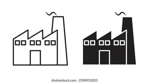 Industry vector line icon illustration collection.
