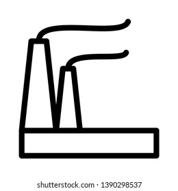 industry vector thin line icon