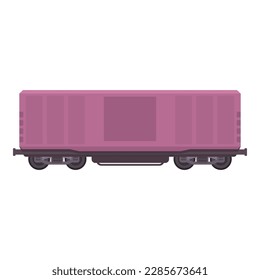 Industry wagon icon cartoon vector. Cargo goods. Travel energy