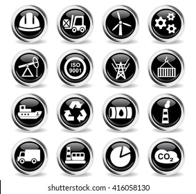 industry web icons for user interface design