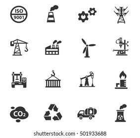 industry web icons for user interface design