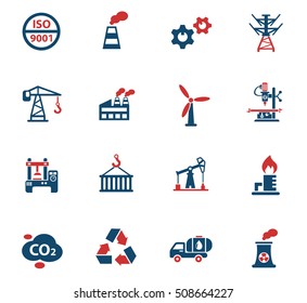 industry web icons for user interface design