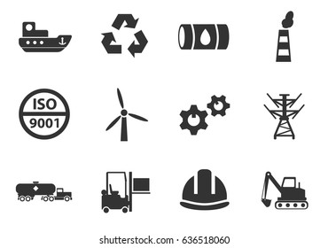 industry web icons for user interface design